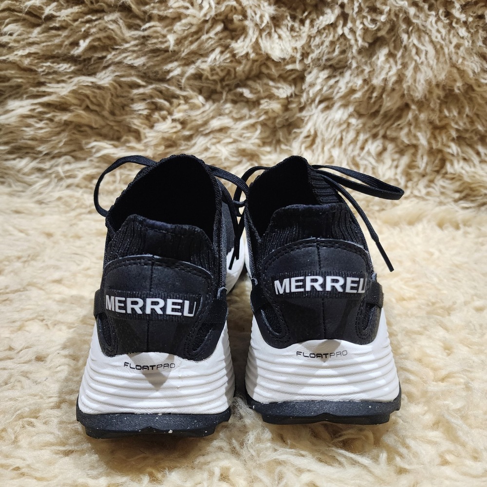 Merrell FloatPro Trail Running Shoes Women's 8.5 Black Knit Vibram Sole - Picture 2 of 7